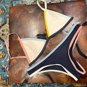 Tavik color block bikini